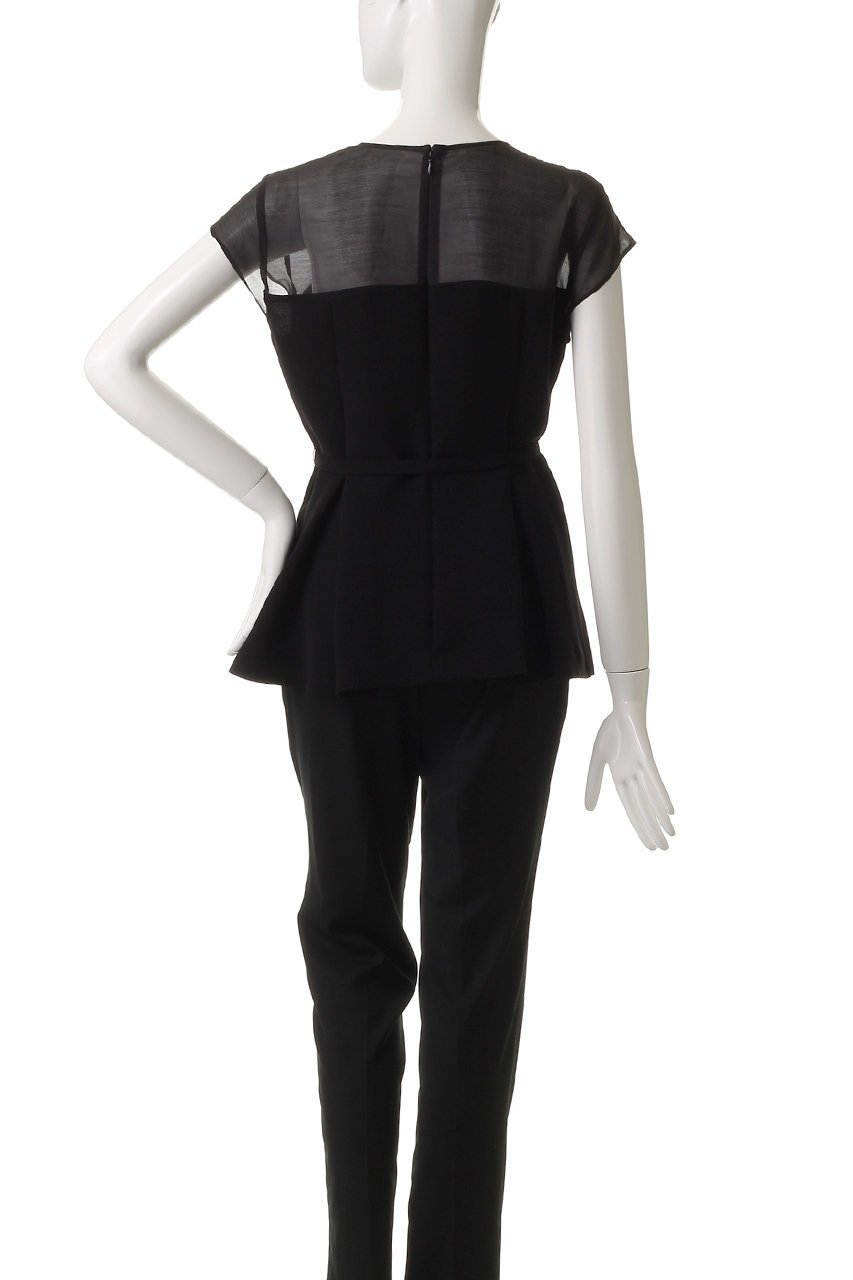 【アンクレイヴ/uncrave】のウォッシャブルダブルクロス /ビスチェブラウス(フレンチスリーブ) 人気、トレンドファッション・服の通販 founy(ファニー) 　ファッション　Fashion　レディースファッション　WOMEN　トップス・カットソー　Tops/Tshirt　シャツ/ブラウス　Shirts/Blouses　ビスチェ　Bustier　おすすめ　Recommend　ウォッシャブル　Washable　シアー　Sheer　ショート　Short　スリーブ　Sleeve　ダブル　Double　フレンチ　French　ペプラム　Peplum　マニッシュ　Mannish　モダン　Modern　エレガント 上品　Elegant　other-4|ID: prp329100004504501 ipo3291000000031974736