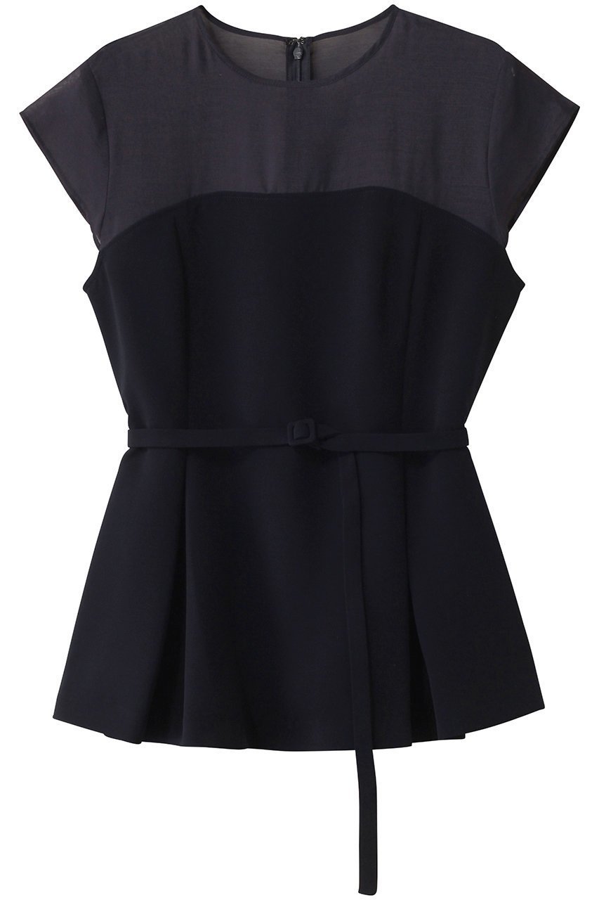 【アンクレイヴ/uncrave】のウォッシャブルダブルクロス /ビスチェブラウス(フレンチスリーブ) インテリア・キッズ・メンズ・レディースファッション・服の通販 founy(ファニー) ファッション Fashion レディースファッション Fashion for Women トップス・カットソー Cut & Sew Tops シャツ・ブラウス・オフィスカジュアル Elegant Blouses & Button-Ups ビスチェ Bustiers & Corset Tops / Layered Bustier Style おすすめ Recommended / Our Picks ウォッシャブル Machine Washable シアー Sheer, See-Through ショート Short, Short Length スリーブ Sleeve, Long Sleeve / Short Sleeve ダブル Double, Double-Breasted フレンチ French, French Style ペプラム Peplum, Flared Hem マニッシュ Mannish, Boyish モダン Modern, Contemporary エレガント 上品 Elegant ネイビー|ID: prp329100004504501 ipo3291000000036392370