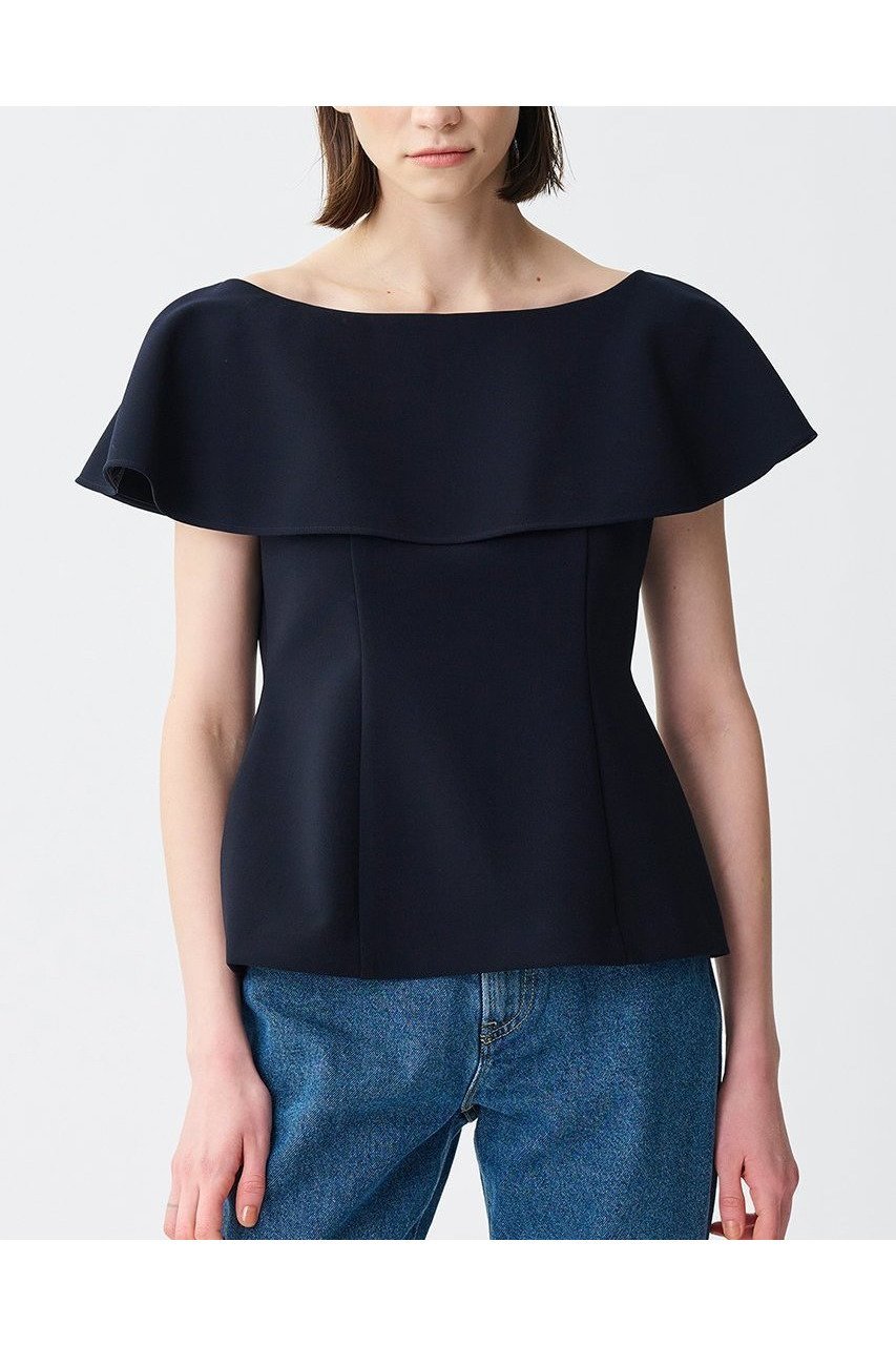 【アンクレイヴ/uncrave】のプルーフダブルクロス/ブラウス 人気、トレンドファッション・服の通販 founy(ファニー) 　ファッション　Fashion　レディースファッション　WOMEN　トップス・カットソー　Tops/Tshirt　シャツ/ブラウス　Shirts/Blouses　おすすめ　Recommend　ショルダー　Shoulder　ショート　Short　ストレッチ　Stretch　スリーブ　Sleeve　ペプラム　Peplum　ラッフル　Raffle　再入荷　Restock/Back In Stock/Re Arrival　other-6|ID: prp329100004504503 ipo3291000000031790606