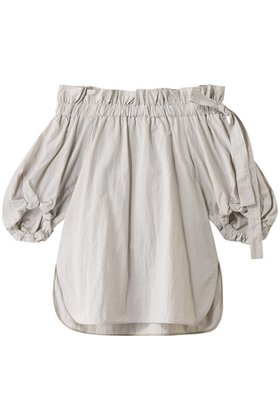 【アンクレイヴ/uncrave】のライトプルーフナイロン オフショルダーブラウス 人気、トレンドファッション・服の通販 founy(ファニー) ファッション Fashion レディースファッション WOMEN トップス・カットソー Tops/Tshirt シャツ/ブラウス Shirts/Blouses エレガント 上品 Elegant オフショルダー Off Shoulder ギャザー Gather 軽量 Lightweight ショート Short スリーブ Sleeve フェミニン Feminine ボトム Bottom リボン Ribbon おすすめ Recommend |ID:prp329100004504505
