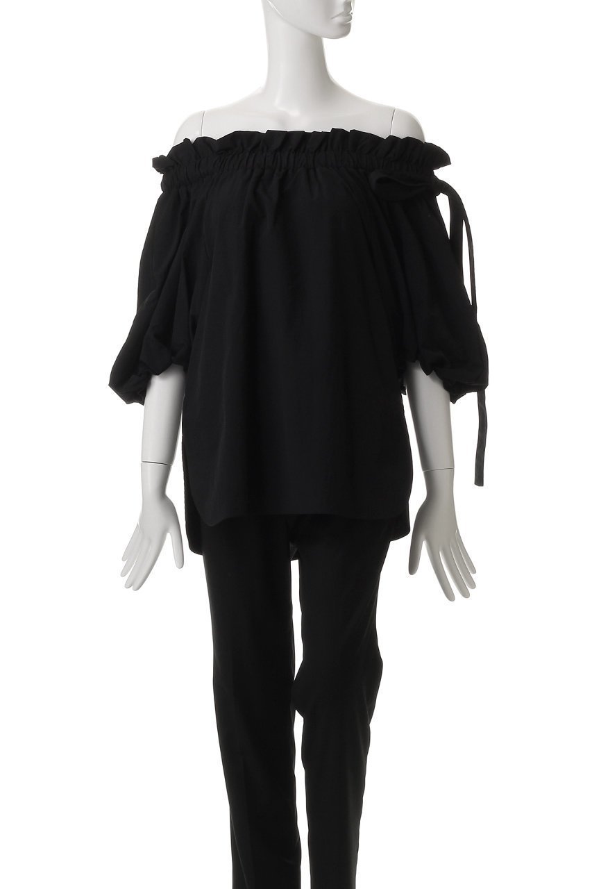 【アンクレイヴ/uncrave】のライトプルーフナイロン オフショルダーブラウス 人気、トレンドファッション・服の通販 founy(ファニー) 　ファッション　Fashion　レディースファッション　WOMEN　トップス・カットソー　Tops/Tshirt　シャツ/ブラウス　Shirts/Blouses　エレガント 上品　Elegant　オフショルダー　Off Shoulder　ギャザー　Gather　軽量　Lightweight　ショート　Short　スリーブ　Sleeve　フェミニン　Feminine　ボトム　Bottom　リボン　Ribbon　おすすめ　Recommend　other-2|ID: prp329100004504505 ipo3291000000031790618