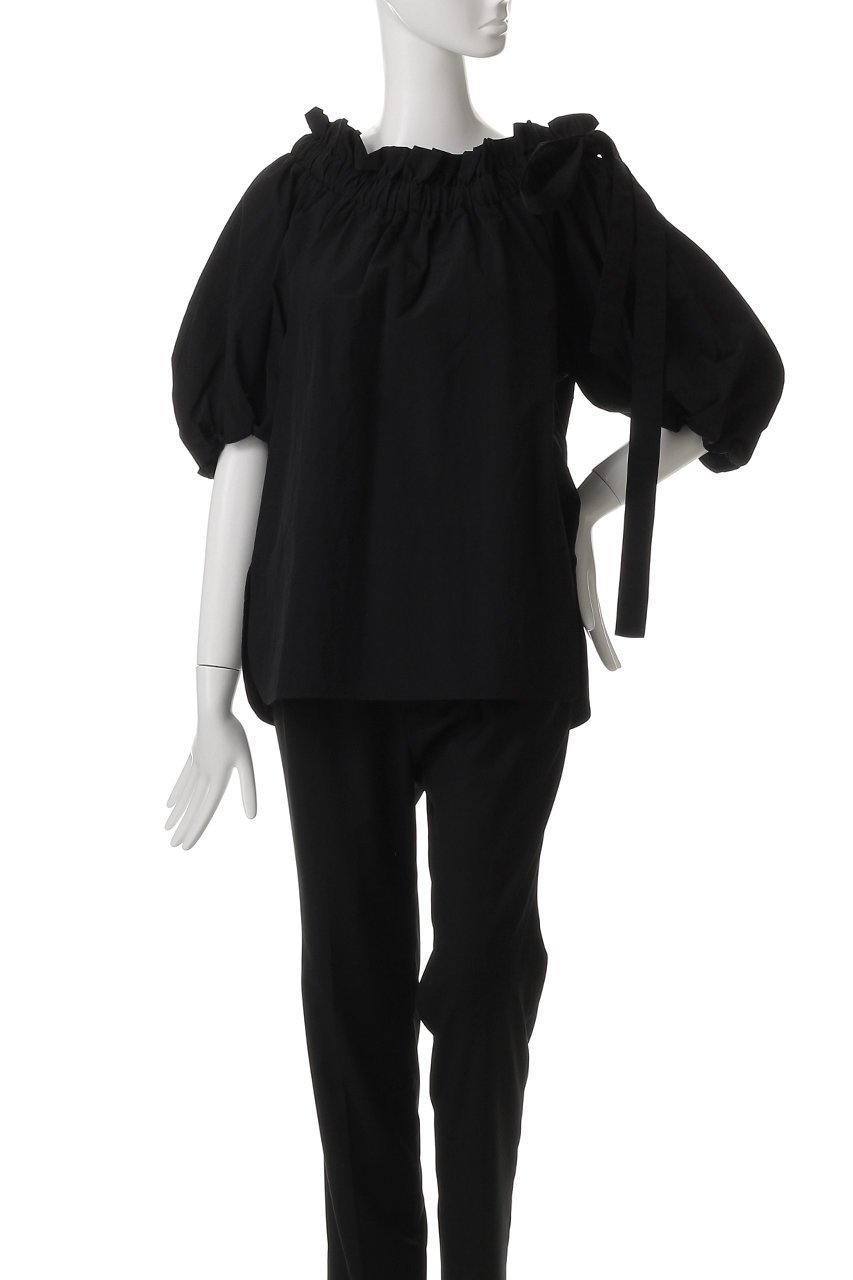 【アンクレイヴ/uncrave】のライトプルーフナイロン オフショルダーブラウス 人気、トレンドファッション・服の通販 founy(ファニー) 　ファッション　Fashion　レディースファッション　WOMEN　トップス・カットソー　Tops/Tshirt　シャツ/ブラウス　Shirts/Blouses　エレガント 上品　Elegant　オフショルダー　Off Shoulder　ギャザー　Gather　軽量　Lightweight　ショート　Short　スリーブ　Sleeve　フェミニン　Feminine　ボトム　Bottom　リボン　Ribbon　おすすめ　Recommend　other-6|ID: prp329100004504505 ipo3291000000031790625