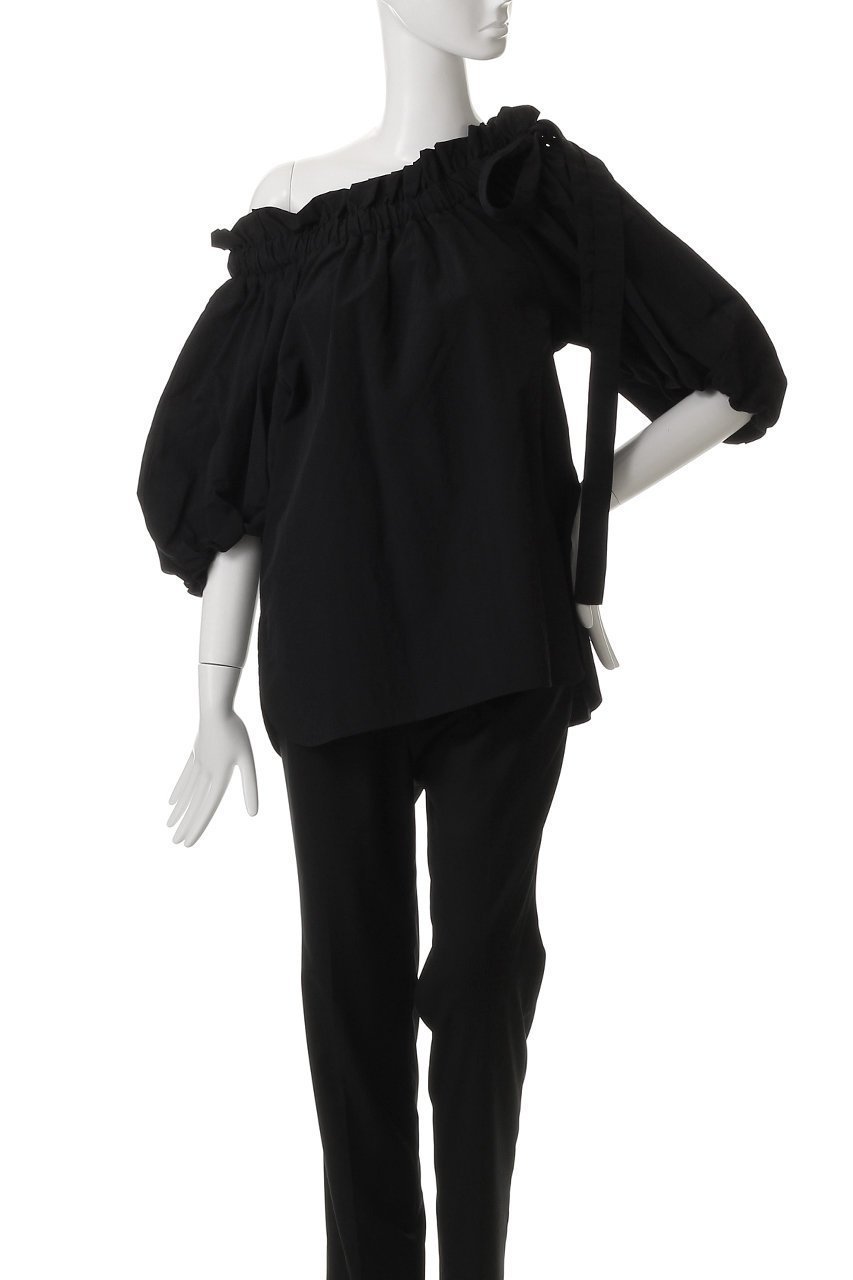【アンクレイヴ/uncrave】のライトプルーフナイロン オフショルダーブラウス 人気、トレンドファッション・服の通販 founy(ファニー) 　ファッション　Fashion　レディースファッション　WOMEN　トップス・カットソー　Tops/Tshirt　シャツ/ブラウス　Shirts/Blouses　エレガント 上品　Elegant　オフショルダー　Off Shoulder　ギャザー　Gather　軽量　Lightweight　ショート　Short　スリーブ　Sleeve　フェミニン　Feminine　ボトム　Bottom　リボン　Ribbon　おすすめ　Recommend　other-7|ID: prp329100004504505 ipo3291000000031790626