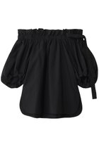 【アンクレイヴ/uncrave】のライトプルーフナイロン オフショルダーブラウス 人気、トレンドファッション・服の通販 founy(ファニー) ファッション Fashion レディースファッション Fashion for Women トップス・カットソー Cut & Sew Tops シャツ・ブラウス・オフィスカジュアル Elegant Blouses & Button-Ups エレガント 上品 Elegant ギャザー Gathered, Ruffled 軽量 Lightweight, Ultra Light ショート Short, Short Length スリーブ Sleeve, Long Sleeve / Short Sleeve フェミニン Feminine, Girly ボトム Bottoms, Lower Wear リボン Ribbon, Bow おすすめ Recommended / Our Picks thumbnail ブラック|ID: prp329100004504505 ipo3291000000032908007