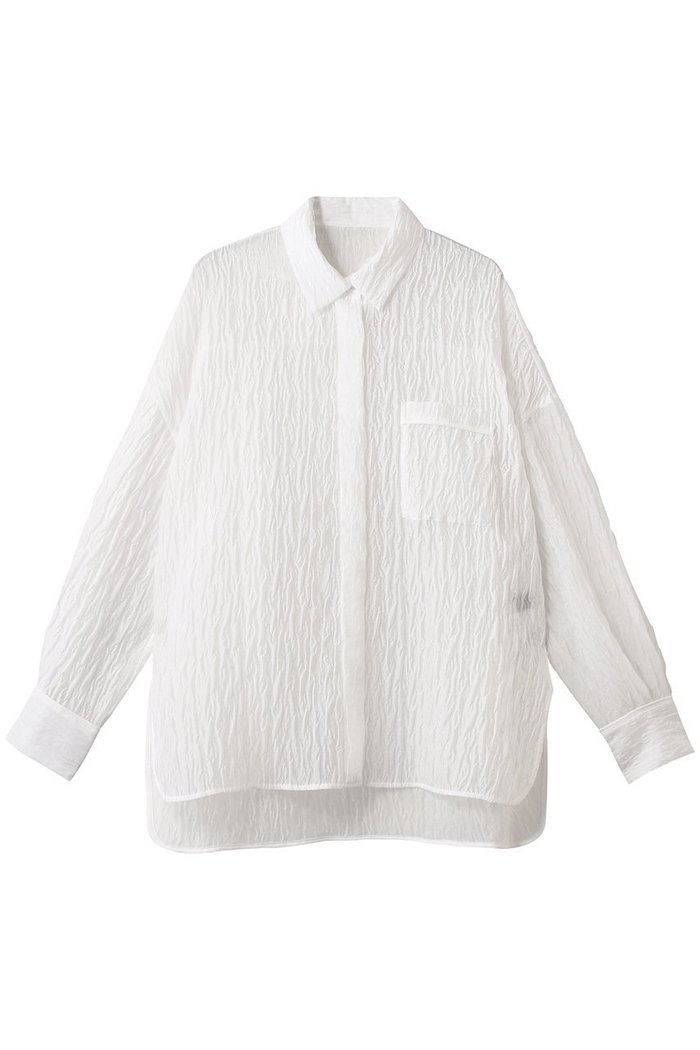 【アンクレイヴ/uncrave】のシアー ジャガード シャツ インテリア・キッズ・メンズ・レディースファッション・服の通販 founy(ファニー) https://founy.com/ ファッション Fashion レディースファッション WOMEN トップス・カットソー Tops/Tshirt シャツ/ブラウス Shirts/Blouses エアリー Airy カフス Cuffs シアー Sheer ジャカード Jacquard スリーブ Sleeve ポケット Pocket ロング Long |ID: prp329100004504506 ipo3291000000031790628