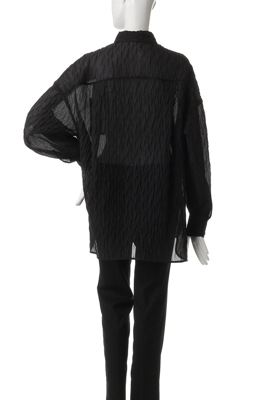 【アンクレイヴ/uncrave】のシアー ジャガード シャツ 人気、トレンドファッション・服の通販 founy(ファニー) 　ファッション　Fashion　レディースファッション　WOMEN　トップス・カットソー　Tops/Tshirt　シャツ/ブラウス　Shirts/Blouses　エアリー　Airy　カフス　Cuffs　シアー　Sheer　ジャカード　Jacquard　スリーブ　Sleeve　ポケット　Pocket　ロング　Long　other-4|ID: prp329100004504506 ipo3291000000031790635