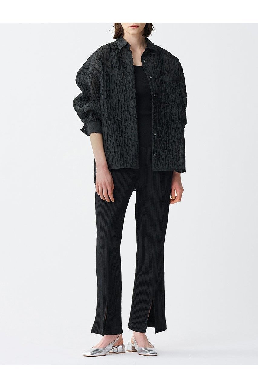 【アンクレイヴ/uncrave】のシアー ジャガード シャツ 人気、トレンドファッション・服の通販 founy(ファニー) 　ファッション　Fashion　レディースファッション　WOMEN　トップス・カットソー　Tops/Tshirt　シャツ/ブラウス　Shirts/Blouses　エアリー　Airy　カフス　Cuffs　シアー　Sheer　ジャカード　Jacquard　スリーブ　Sleeve　ポケット　Pocket　ロング　Long　other-8|ID: prp329100004504506 ipo3291000000031790642