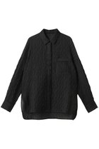 【アンクレイヴ/uncrave】のシアー ジャガード シャツ ブラック|ID: prp329100004504506 ipo3291000000032629272