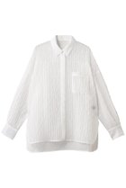 【アンクレイヴ/uncrave】のシアー ジャガード シャツ 人気、トレンドファッション・服の通販 founy(ファニー) ファッション Fashion レディースファッション Fashion for Women トップス・カットソー Cut & Sew Tops シャツ・ブラウス・オフィスカジュアル Elegant Blouses & Button-Ups エアリー Airy Texture カフス Cuff Design シアー Sheer, See-Through ジャカード／ジャガード Jacquard, Woven Pattern スリーブ Sleeve, Long Sleeve / Short Sleeve ポケット Pocket, Pocket Detail ロング Long, Long-Length thumbnail オフ|ID: prp329100004504506 ipo3291000000032814458