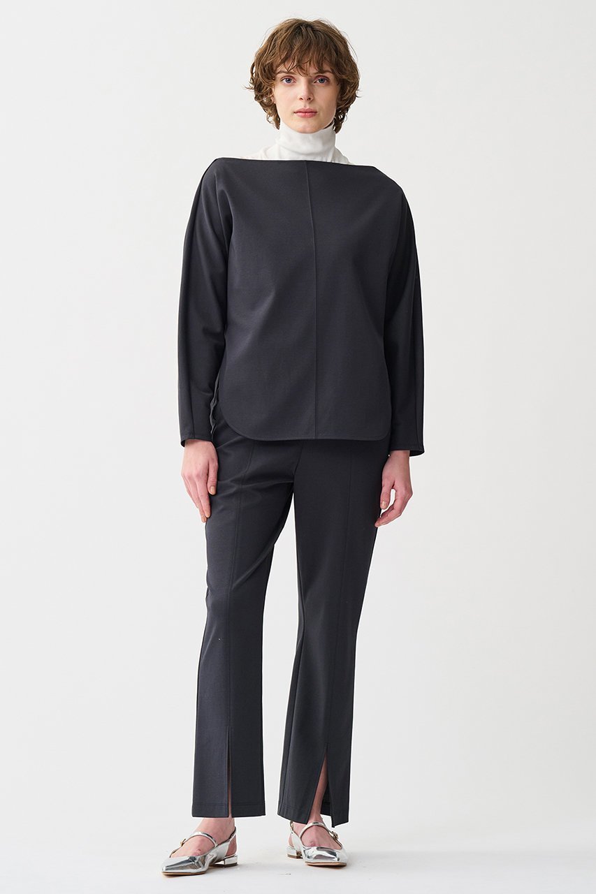 【アンクレイヴ/uncrave】のプリーツリブ スリットパンツ 人気、トレンドファッション・服の通販 founy(ファニー) 　ファッション　Fashion　レディースファッション　Fashion for Women　パンツ　Pants & Trousers　カットソー　Cut and Sewn Top　シンプル　Simple, Minimal　スリット　Slit, Slit Detail　フレア　Flare, Flared　エレガント 上品　Elegant　other-6|ID: prp329100004504514 ipo3291000000032900529