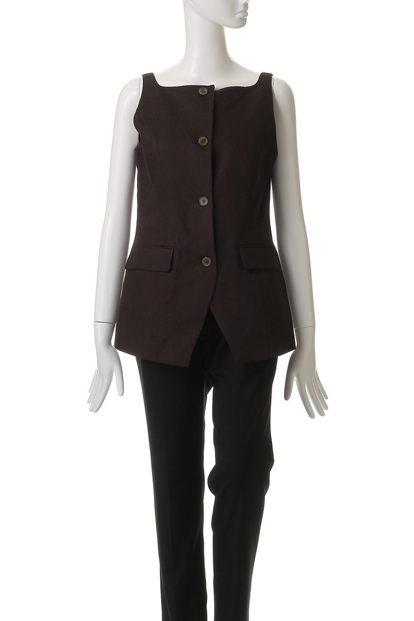 【アンクレイヴ/uncrave】のライトリネン ジレ 人気、トレンドファッション・服の通販 founy(ファニー) 　ファッション　Fashion　レディースファッション　Fashion for Women　アウター　Coat / Outerwear Collection　レディースジャケット・軽アウター　Jackets　シェイプ　Shape, Slim Fit　ジャケット　Jacket, Outerwear　スクエア　Square, Square Shape　ベスト　Vest, Waistcoat　リネン　Linen, Linen Fabric　other-2|ID: prp329100004504521 ipo3291000000032949850