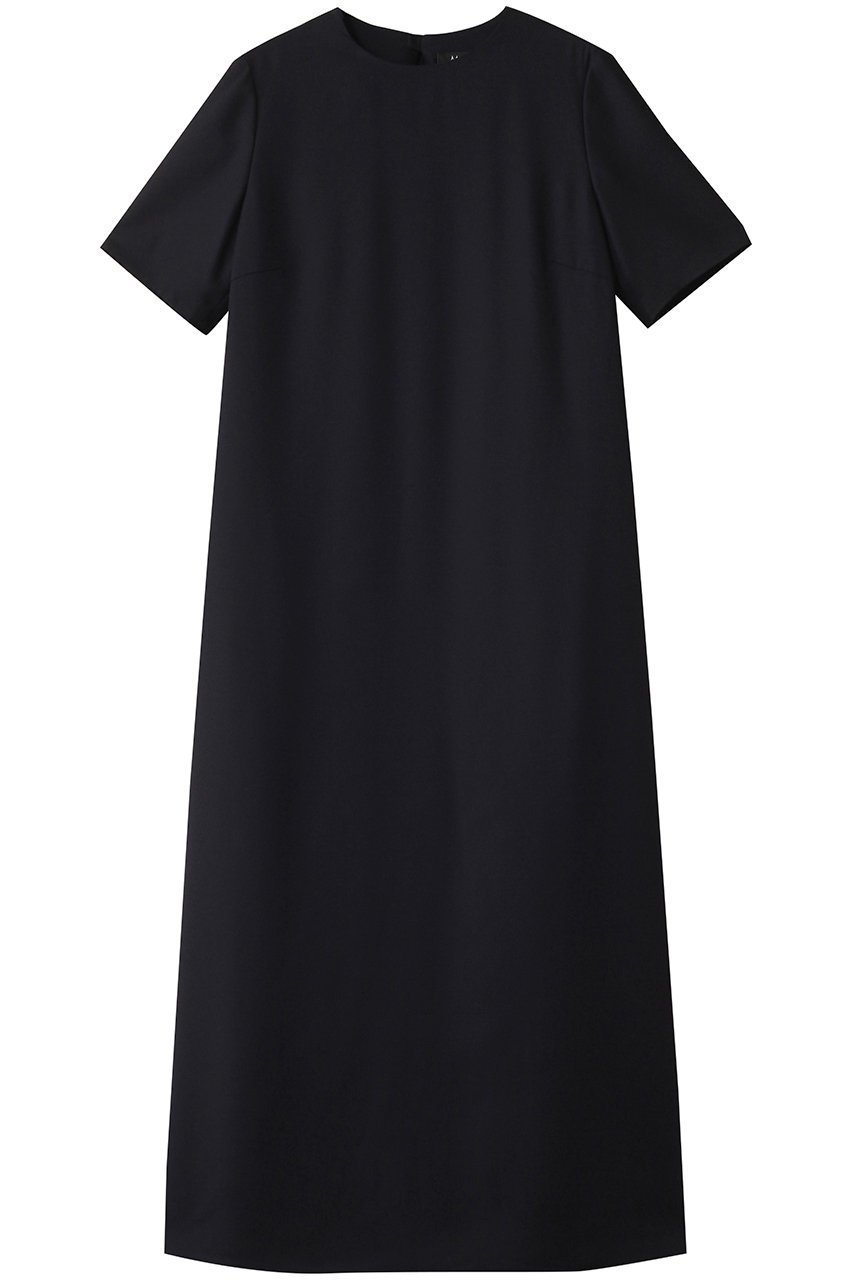 【エムフィル/M Fil】のバックサテンジョーゼット クルーネックロングワンピース 人気、トレンドファッション・服の通販 founy(ファニー) 　ファッション　Fashion　レディースファッション　Fashion for Women　ワンピース　Dresses　チュニック　Tunic Tops & Dresses　オケージョン　Occasion Wear　シューズ　Shoes, Footwear　シンプル　Simple, Minimal　チュニック　Tunic, Long Top　ドレープ　Drape, Draping Fabric　ロング　Long, Long-Length　エレガント 上品　Elegant　夏　Summer　 other-1|ID: prp329100004504528 ipo3291000000032859499