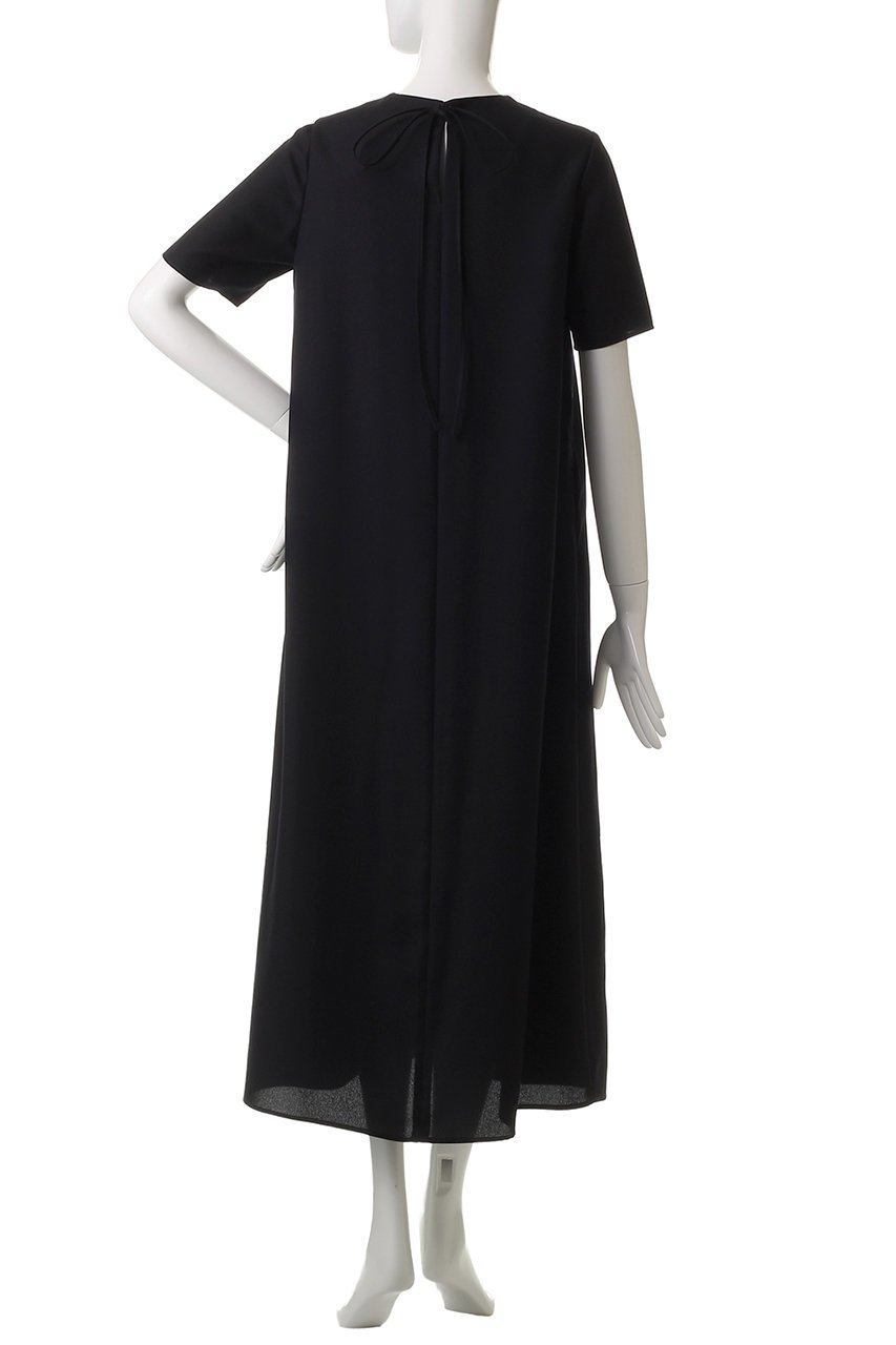【エムフィル/M Fil】のバックサテンジョーゼット クルーネックロングワンピース 人気、トレンドファッション・服の通販 founy(ファニー) 　ファッション　Fashion　レディースファッション　Fashion for Women　ワンピース　Dresses　チュニック　Tunic Tops & Dresses　オケージョン　Occasion Wear　シューズ　Shoes, Footwear　シンプル　Simple, Minimal　チュニック　Tunic, Long Top　ドレープ　Drape, Draping Fabric　ロング　Long, Long-Length　エレガント 上品　Elegant　夏　Summer　other-4|ID: prp329100004504528 ipo3291000000032859517