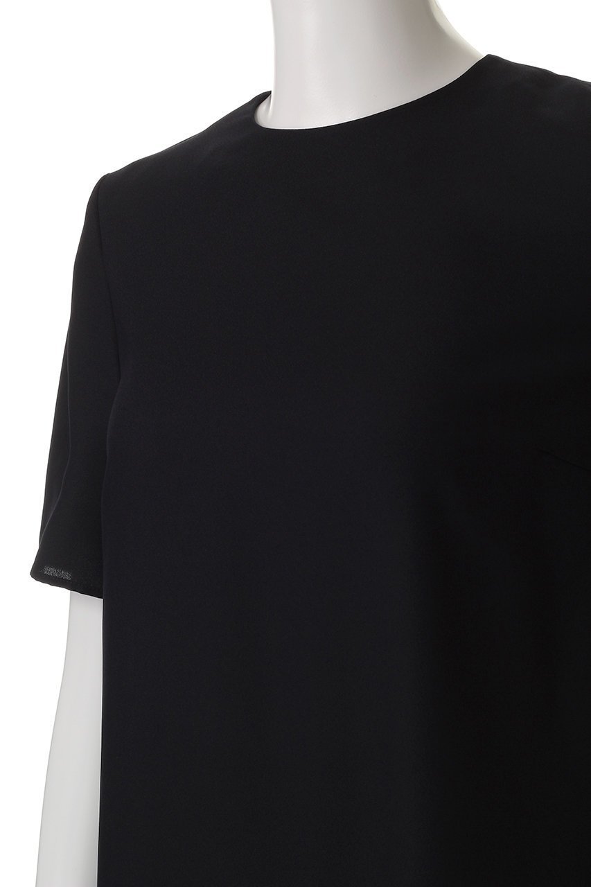 【エムフィル/M Fil】のバックサテンジョーゼット クルーネックロングワンピース 人気、トレンドファッション・服の通販 founy(ファニー) 　ファッション　Fashion　レディースファッション　Fashion for Women　ワンピース　Dresses　チュニック　Tunic Tops & Dresses　オケージョン　Occasion Wear　シューズ　Shoes, Footwear　シンプル　Simple, Minimal　チュニック　Tunic, Long Top　ドレープ　Drape, Draping Fabric　ロング　Long, Long-Length　エレガント 上品　Elegant　夏　Summer　other-5|ID: prp329100004504528 ipo3291000000032859523
