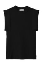 【クラネ/CLANE】のSQUARE SLEEVE KNIT TOPS/ニットトップス BLACK|ID:prp329100004504531