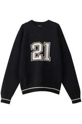 【ヌメロ ヴェントゥーノ/N°21 / MEN】 【MEN】BIG21ニットプルオーバー人気、トレンドファッション・服の通販 founy(ファニー) ファッション Fashion メンズファッション Fashion for Men トップス・カットソー Cut & Sew Tops ニット・セーター / 定番トップス Knit Tops & Sweaters シンプル Simple, Minimal スポーティ Sporty, Casual Athletic ボトム Bottoms, Lower Wear 夏 Summer 春 Spring S/S・春夏 SS, Spring/Summer, Warm Season |ID:prp329100004504536