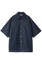 【ステラ マッカートニー/STELLA McCARTNEY】のデニムショートスリーブオーバーシャツ ダークウォッシュ|ID:prp329100004504547