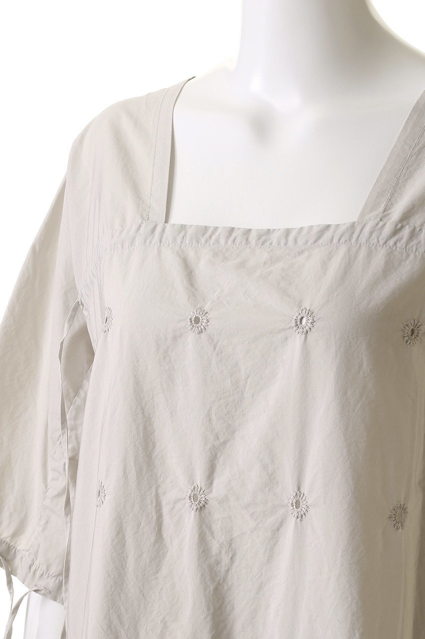 【アンティパスト/ANTIPAST】のG-DYED エンブロイダリードレス 人気、トレンドファッション・服の通販 founy(ファニー) 　ファッション　Fashion　レディースファッション　Fashion for Women　ワンピース　Dresses　フォーマル・パーティードレス・結婚式用ドレス　Elegant & Casual Dresses　チュニック　Tunic Tops & Dresses　エレガント 上品　Elegant　シャーリング　Shirring, Ruched　スクエア　Square, Square Shape　ストレート　Straight, Straight Cut　チュニック　Tunic, Long Top　デコルテ　Décolleté, Neckline　トリコ　Tricolor, Tricolored　ドレス　Dress, One-Piece　リラックス　Relax, Relaxed Fit　ロング　Long, Long-Length　夏　Summer　other-5|ID: prp329100004504549 ipo3291000000032859587