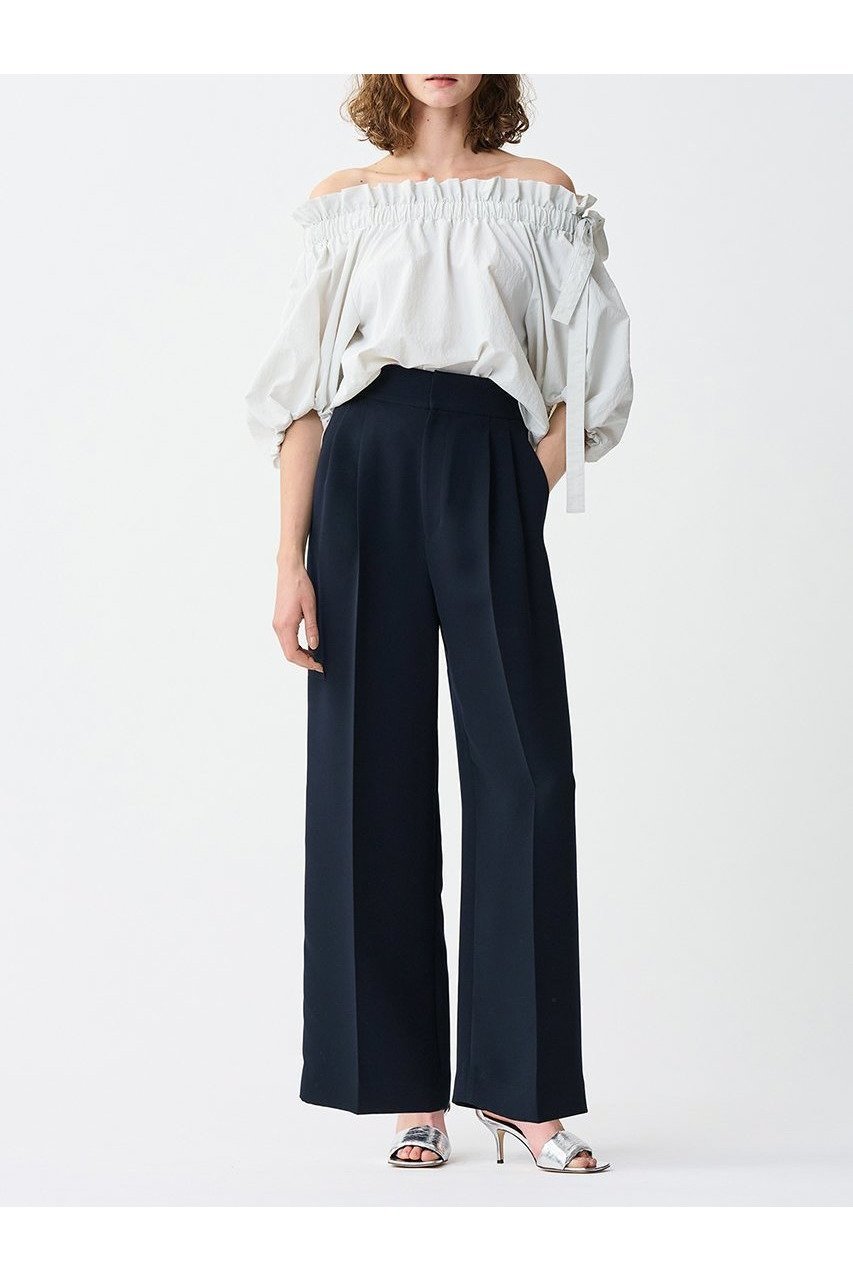 【アンクレイヴ/uncrave】のウォッシャブルダブルクロス /ワイドパンツ 人気、トレンドファッション・服の通販 founy(ファニー) 　ファッション　Fashion　レディースファッション　WOMEN　パンツ　Pants　ジャケット　Jacket　フォルム　Form　フロント　Front　ボトム　Bottom　ワイド　Wide　other-4|ID: prp329100004504553 ipo3291000000031790985