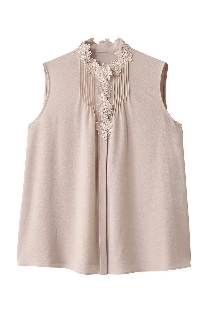 【アナイ/ANAYI】のジョーゼットフラワーノースリブラウス インテリア・キッズ・メンズ・レディースファッション・服の通販 founy(ファニー) 　ファッション　Fashion　レディースファッション　Fashion for Women　トップス・カットソー　Cut & Sew Tops　キャミソール&ノースリーブ　Camisoles & Sleeveless Tops　シャツ・ブラウス・オフィスカジュアル　Elegant Blouses & Button-Ups　おすすめ　Recommended / Our Picks　インナー　Innerwear　シンプル　Simple, Minimal　ジャケット　Jacket, Outerwear　ジョーゼット　Georgette, Semi-Sheer Fabric　ノースリーブ　Sleeveless, No-Sleeve　フラワー　Flower, Floral　ボトム　Bottoms, Lower Wear　ラグジュアリー　Luxury, Elegant　エレガント 上品　Elegant　ピンクベージュ|ID: prp329100004504563 ipo3291000000035366545