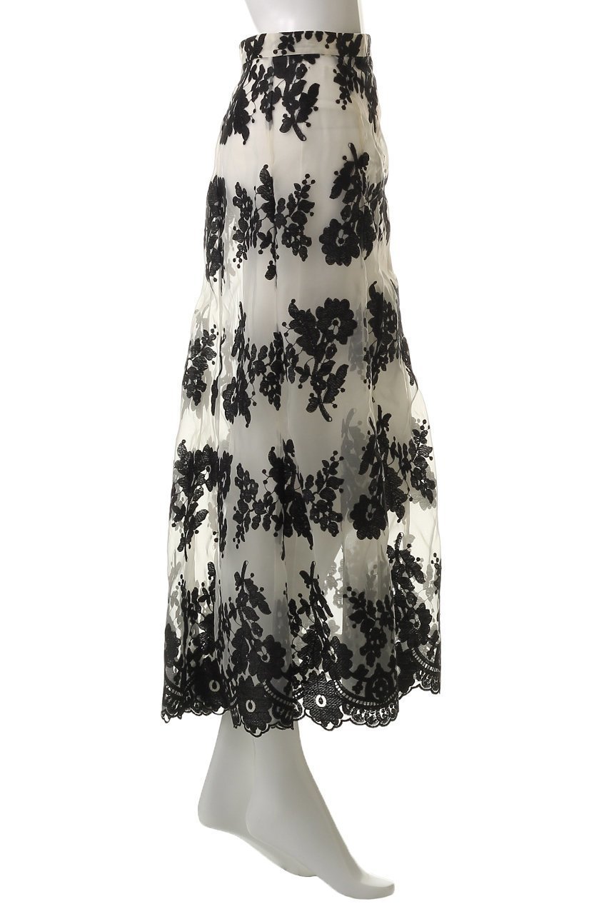 【クラネ/CLANE】のSHEER FLOWER LACE SKIRT/スカート 人気、トレンドファッション・服の通販 founy(ファニー) 　ファッション　Fashion　レディースファッション　Fashion for Women　スカート　Skirts　ロングスカート　Long Skirts / Maxi & Midi Skirts　シアー　Sheer, See-Through　フラワー　Flower, Floral　フレア　Flare, Flared　ミニスカート　Mini Skirt, Short Skirt　リュクス　Luxury, Elegant, High-End, Chic　レース　Lace, Lace Fabric　ロング　Long, Long-Length　夏　Summer　春　Spring　S/S・春夏　SS, Spring/Summer, Warm Season　other-3|ID: prp329100004504566 ipo3291000000032843953
