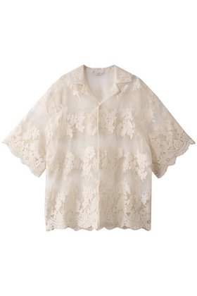 【クラネ/CLANE】 SHEER FLOWER LACE SHIRT/シャツ人気、トレンドファッション・服の通販 founy(ファニー) ファッション Fashion レディースファッション Fashion for Women トップス・カットソー Cut & Sew Tops シャツ・ブラウス・オフィスカジュアル Elegant Blouses & Button-Ups シアー Sheer, See-Through ショート Short, Short Length スカラップ Scallop, Scalloped Edge スリーブ Sleeve, Long Sleeve / Short Sleeve フラワー Flower, Floral モチーフ Motif, Design Theme レース Lace, Lace Fabric ヴィンテージ Vintage Style 夏 Summer 春 Spring S/S・春夏 SS, Spring/Summer, Warm Season |ID:prp329100004504567