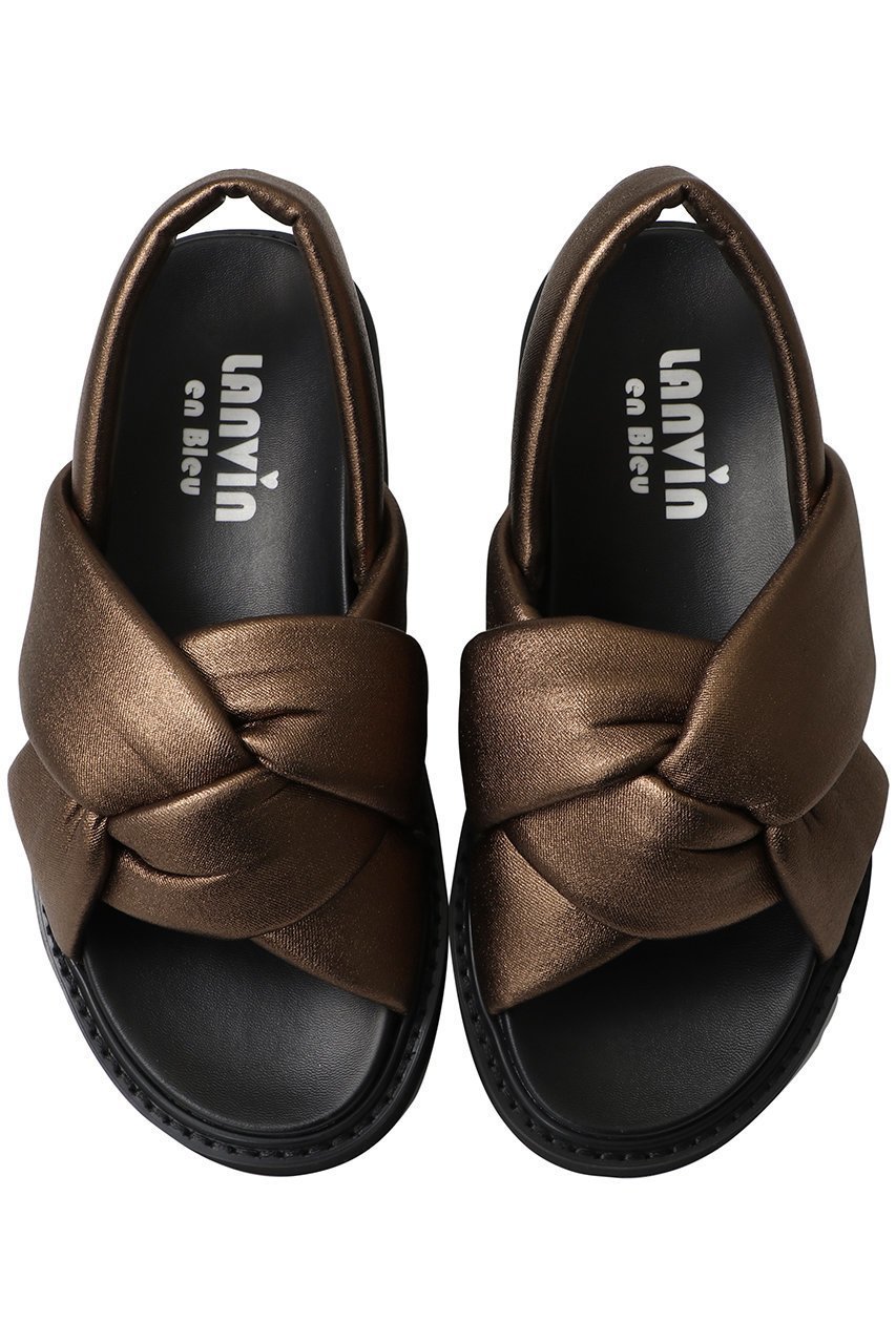 【ランバン オン ブルー/LANVIN en Bleu】のツイルフラットサンダル 人気、トレンドファッション・服の通販 founy(ファニー) 　ファッション　Fashion　レディースファッション　Fashion for Women　サンダル　Sandals, Summer Shoes　シンプル　Simple, Minimal　ツイスト　Tweed, Tweed Fabric　トレンド　Trend, Trending Now　ファブリック　Fabric, Textile　フィット　Fit, Slim Fit　夏　Summer　春　Spring　S/S・春夏　SS, Spring/Summer, Warm Season　other-4|ID: prp329100004504569 ipo3291000000036757434