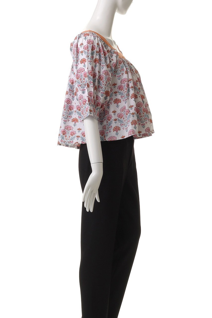 【エスゼット ブロックプリント/SZ Blockprints】のVITI TOP GERANIUM スクエアネックブラウス 人気、トレンドファッション・服の通販 founy(ファニー) 　ファッション　Fashion　レディースファッション　Fashion for Women　トップス・カットソー　Cut & Sew Tops　シャツ・ブラウス・オフィスカジュアル　Elegant Blouses & Button-Ups　ギャザー　Gathered, Ruffled　ショート　Short, Short Length　スクエア　Square, Square Shape　スリーブ　Sleeve, Long Sleeve / Short Sleeve　バランス　Balance, Style Balance　フェミニン　Feminine, Girly　ボトム　Bottoms, Lower Wear　無地　Plain, Solid Color　other-3|ID: prp329100004504572 ipo3291000000036070767