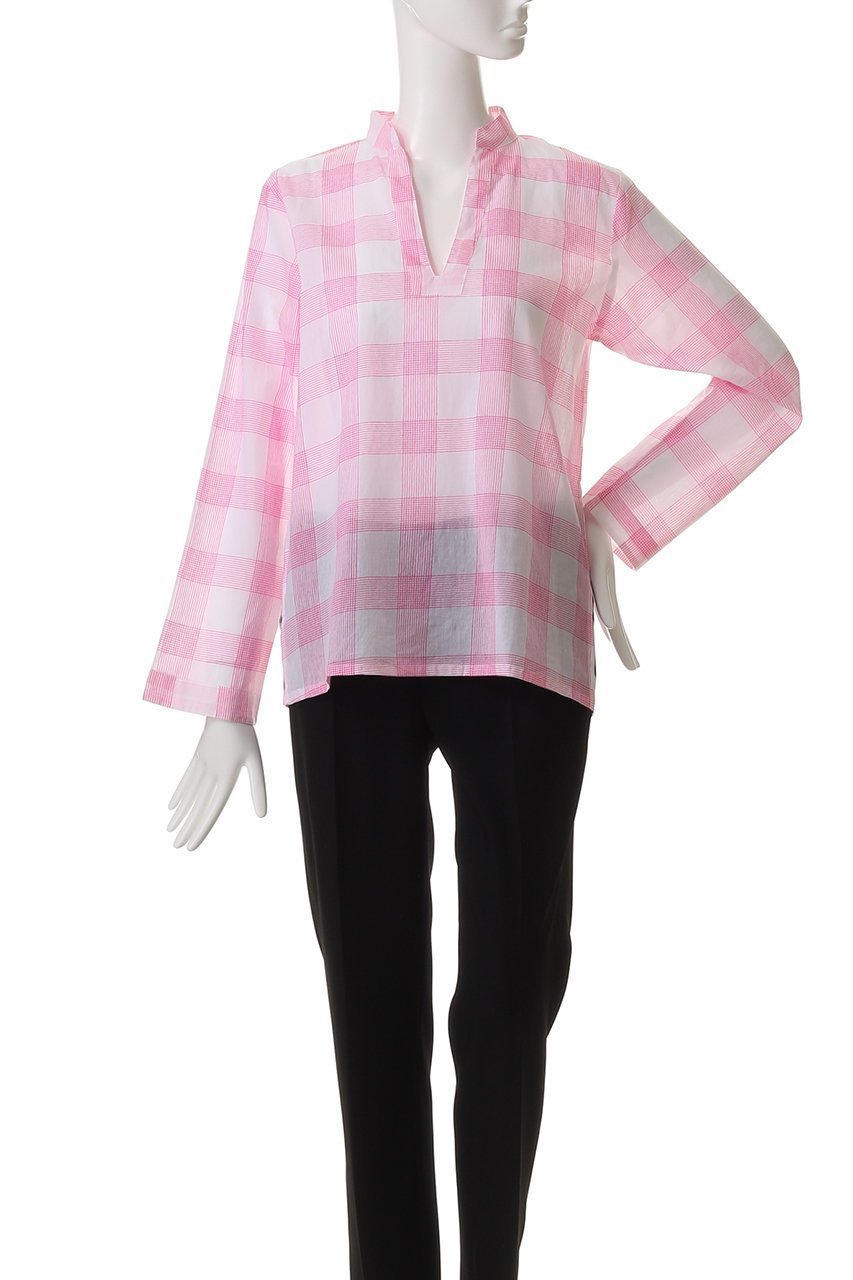 【エスゼット ブロックプリント/SZ Blockprints】のDOUCE TOP WEAVE スキッパープルオーバーシャツ 人気、トレンドファッション・服の通販 founy(ファニー) 　ファッション　Fashion　レディースファッション　Fashion for Women　トップス・カットソー　Cut & Sew Tops　シャツ・ブラウス・オフィスカジュアル　Elegant Blouses & Button-Ups　カジュアルプルオーバー・ニットトップス　Pullovers & Knit Tops / Casual Pullovers　ガーリー　Girly, Feminine Style　スリーブ　Sleeve, Long Sleeve / Short Sleeve　トレンド　Trend, Trending Now　ロング　Long, Long-Length　夏　Summer　春　Spring　S/S・春夏　SS, Spring/Summer, Warm Season　other-2|ID: prp329100004504574 ipo3291000000032909477