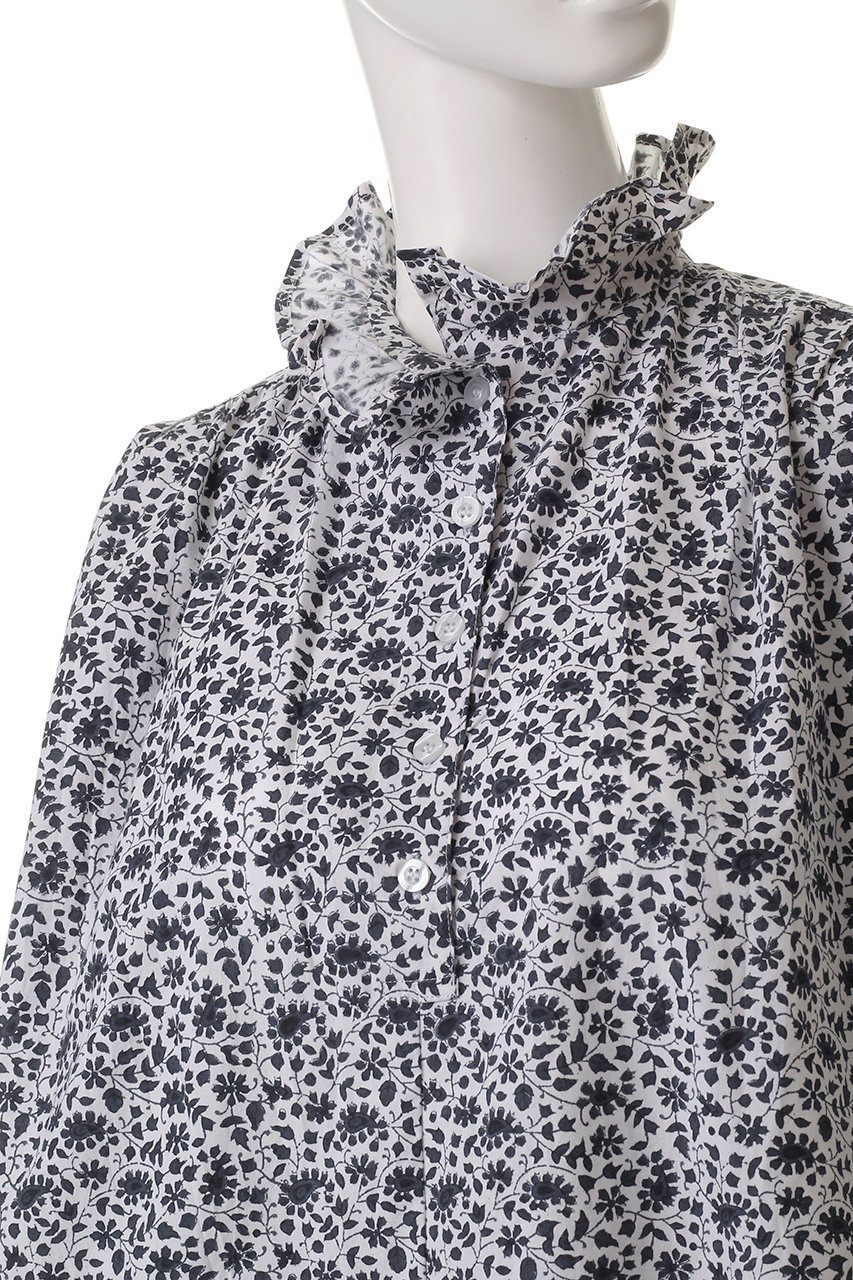 【エスゼット ブロックプリント/SZ Blockprints】のKALI TOP DITSY プルオーバーシャツブラウス 人気、トレンドファッション・服の通販 founy(ファニー) 　ファッション　Fashion　レディースファッション　Fashion for Women　トップス・カットソー　Cut & Sew Tops　シャツ・ブラウス・オフィスカジュアル　Elegant Blouses & Button-Ups　カジュアルプルオーバー・ニットトップス　Pullovers & Knit Tops / Casual Pullovers　おすすめ　Recommended / Our Picks　オリエンタル　Oriental Pattern　ギャザー　Gathered, Ruffled　ストライプ　Stripe, Striped Pattern　スリーブ　Sleeve, Long Sleeve / Short Sleeve　チェック　Check, Plaid, Tartan　ブロック　Block, Solid Block Pattern　ロング　Long, Long-Length　other-5|ID: prp329100004504576 ipo3291000000032909532