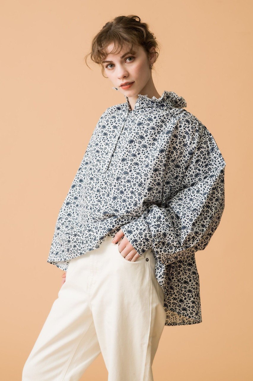 【エスゼット ブロックプリント/SZ Blockprints】のKALI TOP DITSY プルオーバーシャツブラウス 人気、トレンドファッション・服の通販 founy(ファニー) 　ファッション　Fashion　レディースファッション　Fashion for Women　トップス・カットソー　Cut & Sew Tops　シャツ・ブラウス・オフィスカジュアル　Elegant Blouses & Button-Ups　カジュアルプルオーバー・ニットトップス　Pullovers & Knit Tops / Casual Pullovers　おすすめ　Recommended / Our Picks　オリエンタル　Oriental Pattern　ギャザー　Gathered, Ruffled　ストライプ　Stripe, Striped Pattern　スリーブ　Sleeve, Long Sleeve / Short Sleeve　チェック　Check, Plaid, Tartan　ブロック　Block, Solid Block Pattern　ロング　Long, Long-Length　other-6|ID: prp329100004504576 ipo3291000000032909536