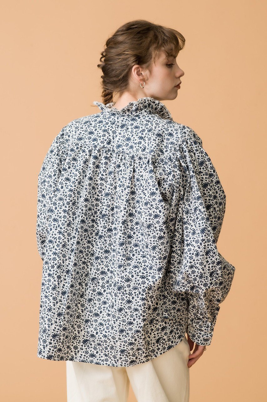 【エスゼット ブロックプリント/SZ Blockprints】のKALI TOP DITSY プルオーバーシャツブラウス 人気、トレンドファッション・服の通販 founy(ファニー) 　ファッション　Fashion　レディースファッション　Fashion for Women　トップス・カットソー　Cut & Sew Tops　シャツ・ブラウス・オフィスカジュアル　Elegant Blouses & Button-Ups　カジュアルプルオーバー・ニットトップス　Pullovers & Knit Tops / Casual Pullovers　おすすめ　Recommended / Our Picks　オリエンタル　Oriental Pattern　ギャザー　Gathered, Ruffled　ストライプ　Stripe, Striped Pattern　スリーブ　Sleeve, Long Sleeve / Short Sleeve　チェック　Check, Plaid, Tartan　ブロック　Block, Solid Block Pattern　ロング　Long, Long-Length　other-8|ID: prp329100004504576 ipo3291000000035366542