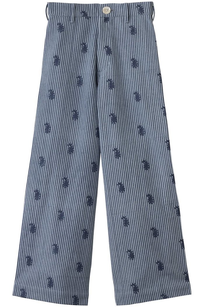 【エスゼット ブロックプリント/SZ Blockprints】のDISCO PANTS THIN STRIPE PAISLEY デニムワイドパンツ インテリア・キッズ・メンズ・レディースファッション・服の通販 founy(ファニー) https://founy.com/ ファッション Fashion レディースファッション WOMEN パンツ Pants デニムパンツ Denim Pants エアリー Airy クロップド Cropped ストライプ Stripe デニム Denim ペイズリー Paisley |ID: prp329100004504578 ipo3291000000031791179