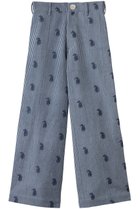 【エスゼット ブロックプリント/SZ Blockprints】のDISCO PANTS THIN STRIPE PAISLEY デニムワイドパンツ ネイビー|ID: prp329100004504578 ipo3291000000035699724