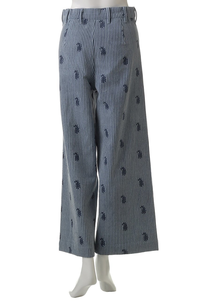 【エスゼット ブロックプリント/SZ Blockprints】のDISCO PANTS THIN STRIPE PAISLEY デニムワイドパンツ 人気、トレンドファッション・服の通販 founy(ファニー) ファッション Fashion レディースファッション Fashion for Women パンツ Pants & Trousers デニムパンツ・ジーンズ・美脚デニム Denim Jeans & Pants エアリー Airy Texture クロップド Cropped, Short Length ストライプ Stripe, Striped Pattern デニム Denim, Jeans Material ペイズリー Paisley, Ethnic Pattern other-4|ID: prp329100004504578 ipo3291000000035699727