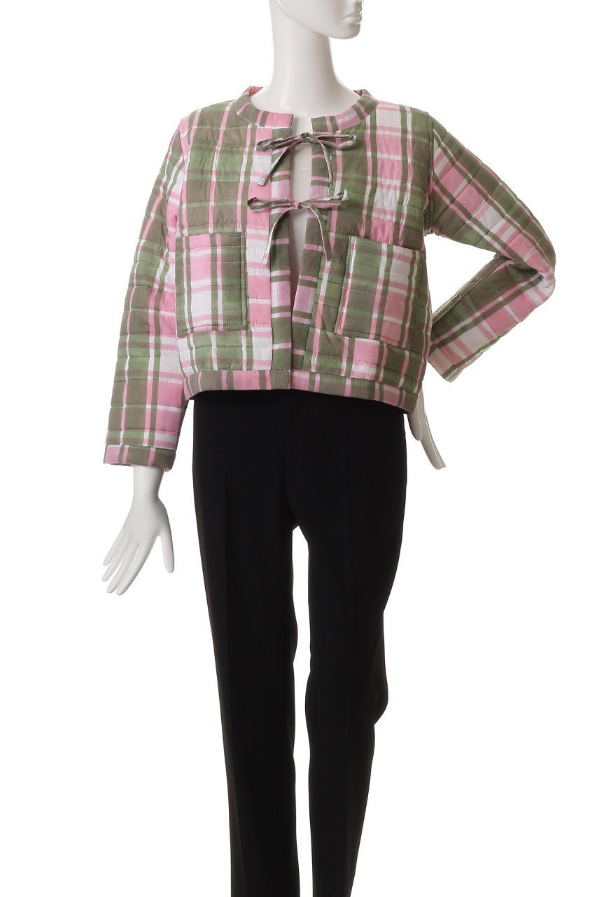【エスゼット ブロックプリント/SZ Blockprints】のPOPPY JACKET TARTAN リバーシブルジャケット 人気、トレンドファッション・服の通販 founy(ファニー) 　ファッション　Fashion　レディースファッション　Fashion for Women　アウター　Coat / Outerwear Collection　レディースジャケット・軽アウター　Jackets　クロップド　Cropped, Short Length　ジャケット　Jacket, Outerwear　トレンド　Trend, Trending Now　フィット　Fit, Slim Fit　ボックス　Boxy, Box Shape　ポケット　Pocket, Pocket Detail　リボン　Ribbon, Bow　other-2|ID: prp329100004504579 ipo3291000000035825213