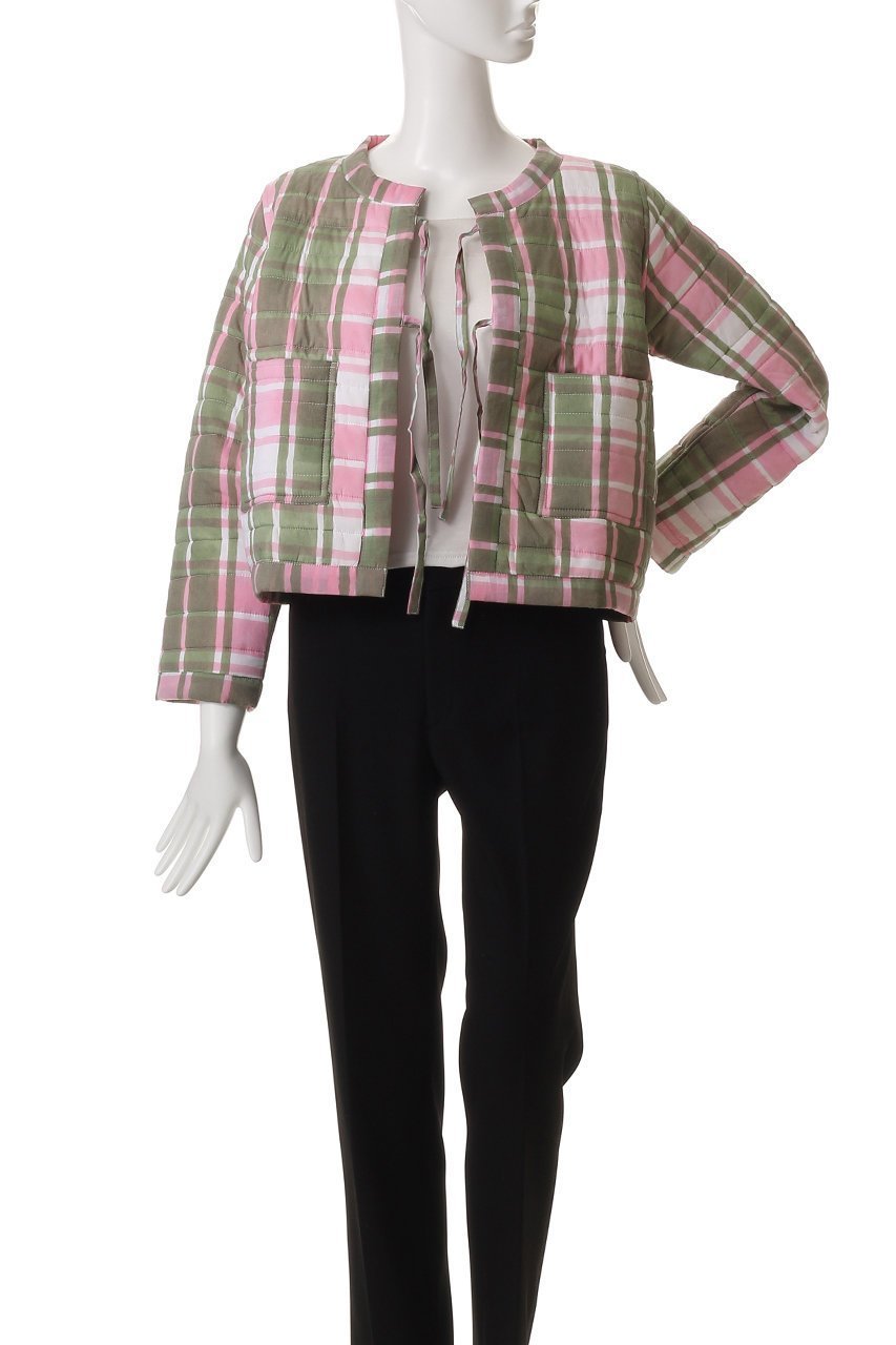 【エスゼット ブロックプリント/SZ Blockprints】のPOPPY JACKET TARTAN リバーシブルジャケット 人気、トレンドファッション・服の通販 founy(ファニー) 　ファッション　Fashion　レディースファッション　Fashion for Women　アウター　Coat / Outerwear Collection　レディースジャケット・軽アウター　Jackets　クロップド　Cropped, Short Length　ジャケット　Jacket, Outerwear　トレンド　Trend, Trending Now　フィット　Fit, Slim Fit　ボックス　Boxy, Box Shape　ポケット　Pocket, Pocket Detail　リボン　Ribbon, Bow　other-7|ID: prp329100004504579 ipo3291000000035825219