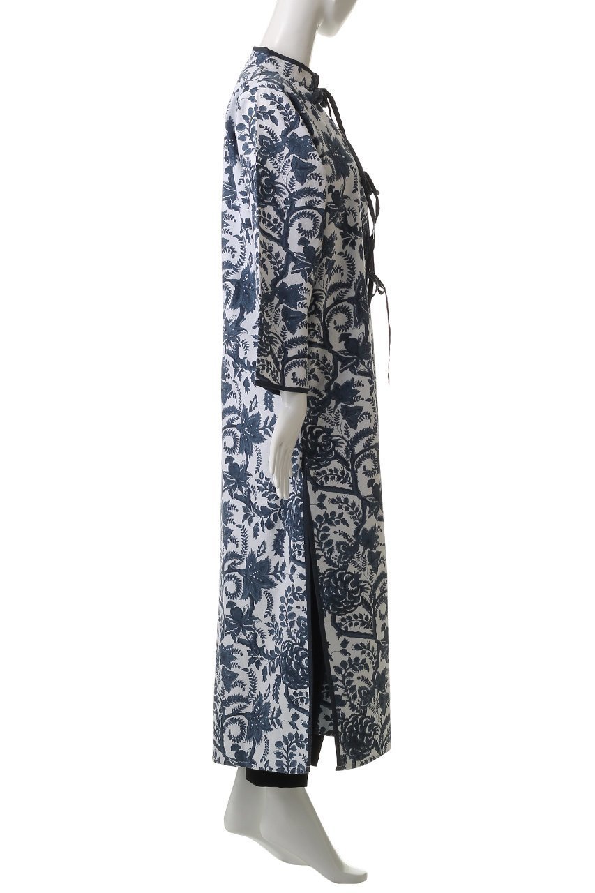 【エスゼット ブロックプリント/SZ Blockprints】のELSA SUMMER COAT BIG PHOOL スタンドカラーコート 人気、トレンドファッション・服の通販 founy(ファニー) 　ファッション　Fashion　レディースファッション　Fashion for Women　アウター　Coat / Outerwear Collection　コート・ロングコート・ピーコート　Long Coats, Peacoats & More　オリエンタル　Oriental Pattern　スタンド　Stand Collar, Upright Stand　スリット　Slit, Slit Detail　パイピング　Piping, Trim Design　ビーチ　Beach, Seaside　ロング　Long, Long-Length　夏　Summer　無地　Plain, Solid Color　other-3|ID: prp329100004504580 ipo3291000000032923643