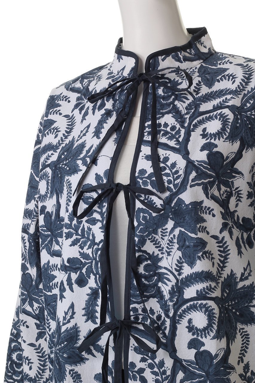 【エスゼット ブロックプリント/SZ Blockprints】のELSA SUMMER COAT BIG PHOOL スタンドカラーコート 人気、トレンドファッション・服の通販 founy(ファニー) 　ファッション　Fashion　レディースファッション　Fashion for Women　アウター　Coat / Outerwear Collection　コート・ロングコート・ピーコート　Long Coats, Peacoats & More　オリエンタル　Oriental Pattern　スタンド　Stand Collar, Upright Stand　スリット　Slit, Slit Detail　パイピング　Piping, Trim Design　ビーチ　Beach, Seaside　ロング　Long, Long-Length　夏　Summer　無地　Plain, Solid Color　other-5|ID: prp329100004504580 ipo3291000000032923659
