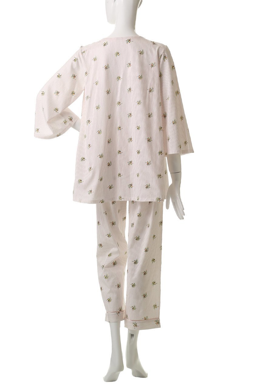【キッドブルー/KID BLUE】の25ストライプブーケPtパジャマ 人気、トレンドファッション・服の通販 founy(ファニー) 　ファッション　Fashion　レディースファッション　WOMEN　ギャザー　Gather　ストライプ　Stripe　スリーブ　Sleeve　パイピング　Piping　パジャマ　Pajamas　フェミニン　Feminine　フレア　Flare　フロント　Front　再入荷　Restock/Back In Stock/Re Arrival　夏　Summer　春　Spring　S/S・春夏　Ss・Spring/Summer　other-4|ID: prp329100004504581 ipo3291000000031791209