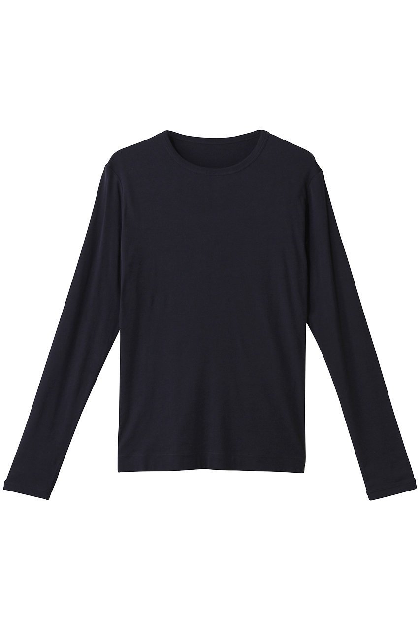 【アンクレイヴ/uncrave】のガーゼフライス カットソー インテリア・キッズ・メンズ・レディースファッション・服の通販 founy(ファニー) 　ファッション　Fashion　レディースファッション　Fashion for Women　トップス・カットソー　Cut & Sew Tops　シャツ・ブラウス・オフィスカジュアル　Elegant Blouses & Button-Ups　ロングTシャツ・Tシャツ　Longline T-Shirts & Tees　カットソー・ベーシックTシャツ　Cut-and-Sewn Tops / Stretch Tees & Basics　インナー　Innerwear　カットソー　Cut and Sewn Top　ショート　Short, Short Length　シンプル　Simple, Minimal　スリーブ　Sleeve, Long Sleeve / Short Sleeve　再入荷　Restock / Back in Stock　ネイビー|ID: prp329100004504585 ipo3291000000032845489