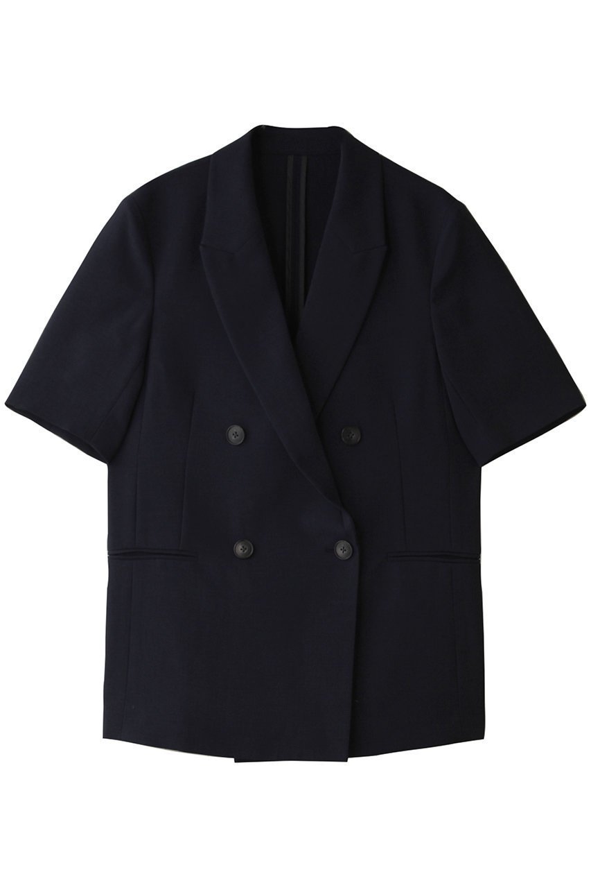 【アンクレイヴ/uncrave】のウォッシャブルドライサップ ハーフスリーブジャケット インテリア・キッズ・メンズ・レディースファッション・服の通販 founy(ファニー) 　ファッション　Fashion　レディースファッション　Fashion for Women　アウター　Coat / Outerwear Collection　レディースジャケット・軽アウター　Jackets　ジャケット　Jacket, Outerwear　バランス　Balance, Style Balance　再入荷　Restock / Back in Stock　夏　Summer　ネイビー|ID: prp329100004504589 ipo3291000000035764505