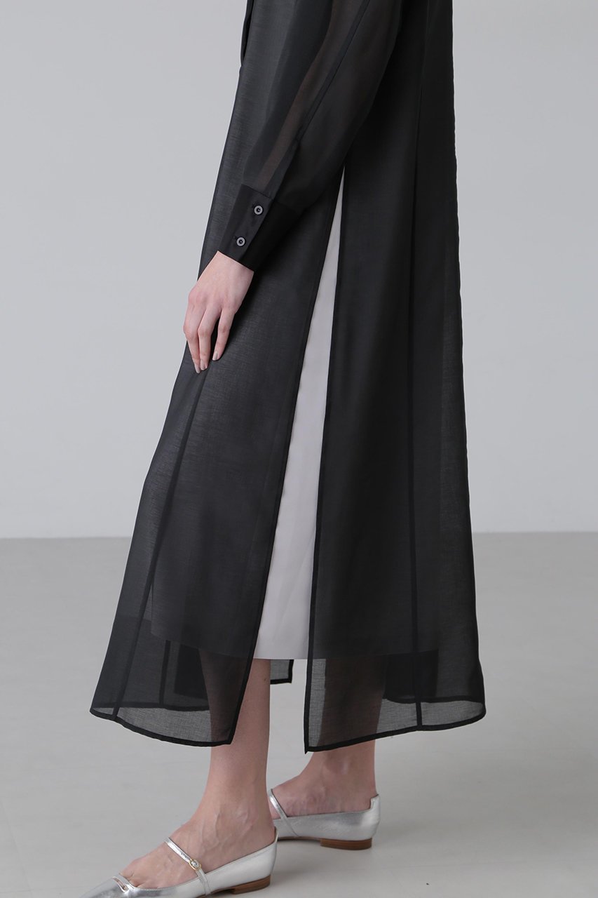 【アドーア/ADORE】のドライタッチオーガンワンピース 人気、トレンドファッション・服の通販 founy(ファニー) 　ファッション　Fashion　レディースファッション　Fashion for Women　ワンピース　Dresses　チュニック　Tunic Tops & Dresses　アンダー　Underwear Essentials　スリット　Slit, Slit Detail　チュニック　Tunic, Long Top　ドレス　Dress, One-Piece　ロング　Long, Long-Length　other-6|ID: prp329100004504590 ipo3291000000035957344