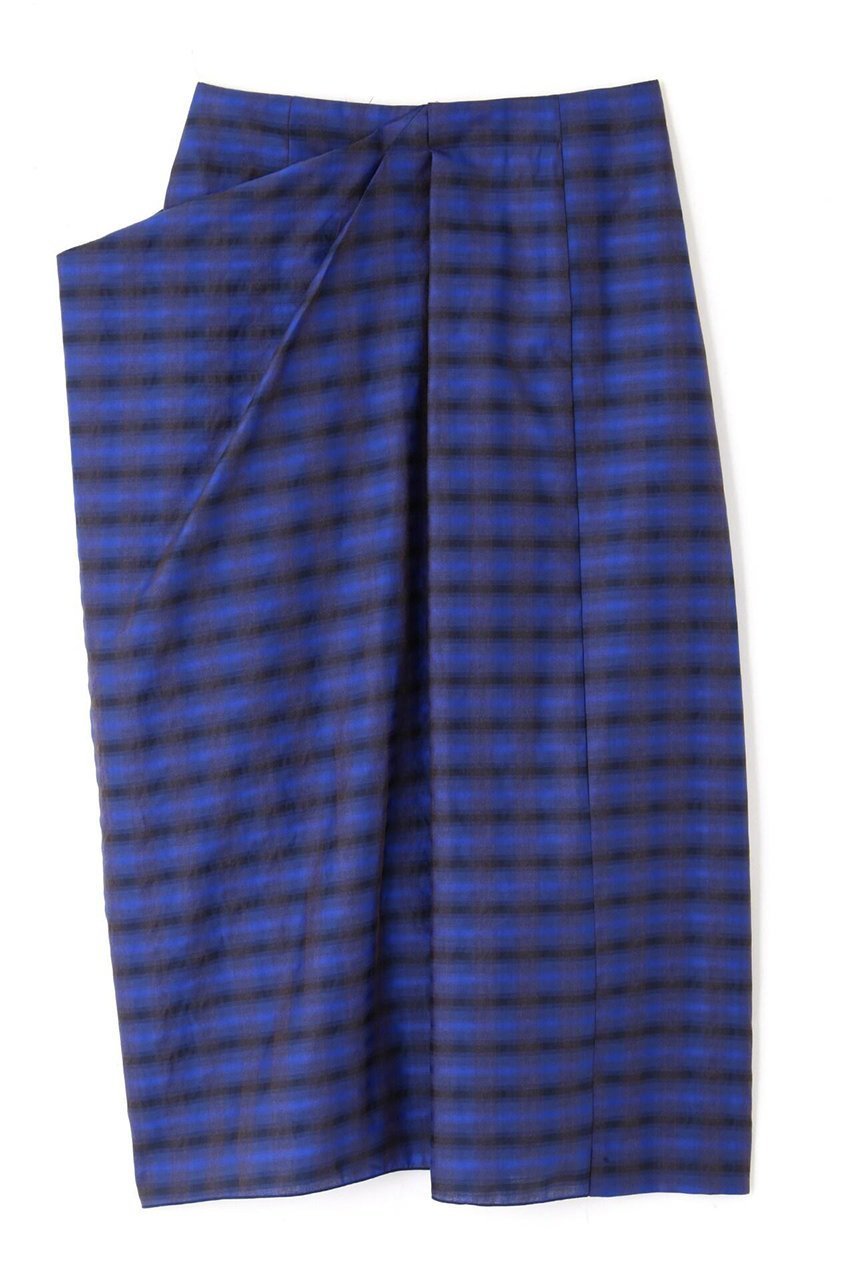 【アドーア/ADORE】のスパークルチェックジャガードスカート 人気、トレンドファッション・服の通販 founy(ファニー) 　ファッション　Fashion　レディースファッション　Fashion for Women　スカート　Skirts　ロングスカート　Long Skirts / Maxi & Midi Skirts　アシンメトリー　Asymmetrical Style　エレガント 上品　Elegant　ジャカード／ジャガード　Jacquard, Woven Pattern　スタンダード　Standard, Basic　チェック　Check, Plaid, Tartan　ドレープ　Drape, Draping Fabric　フロント　Front, Front Design　ロング　Long, Long-Length　other-2|ID: prp329100004504594 ipo3291000000032824962