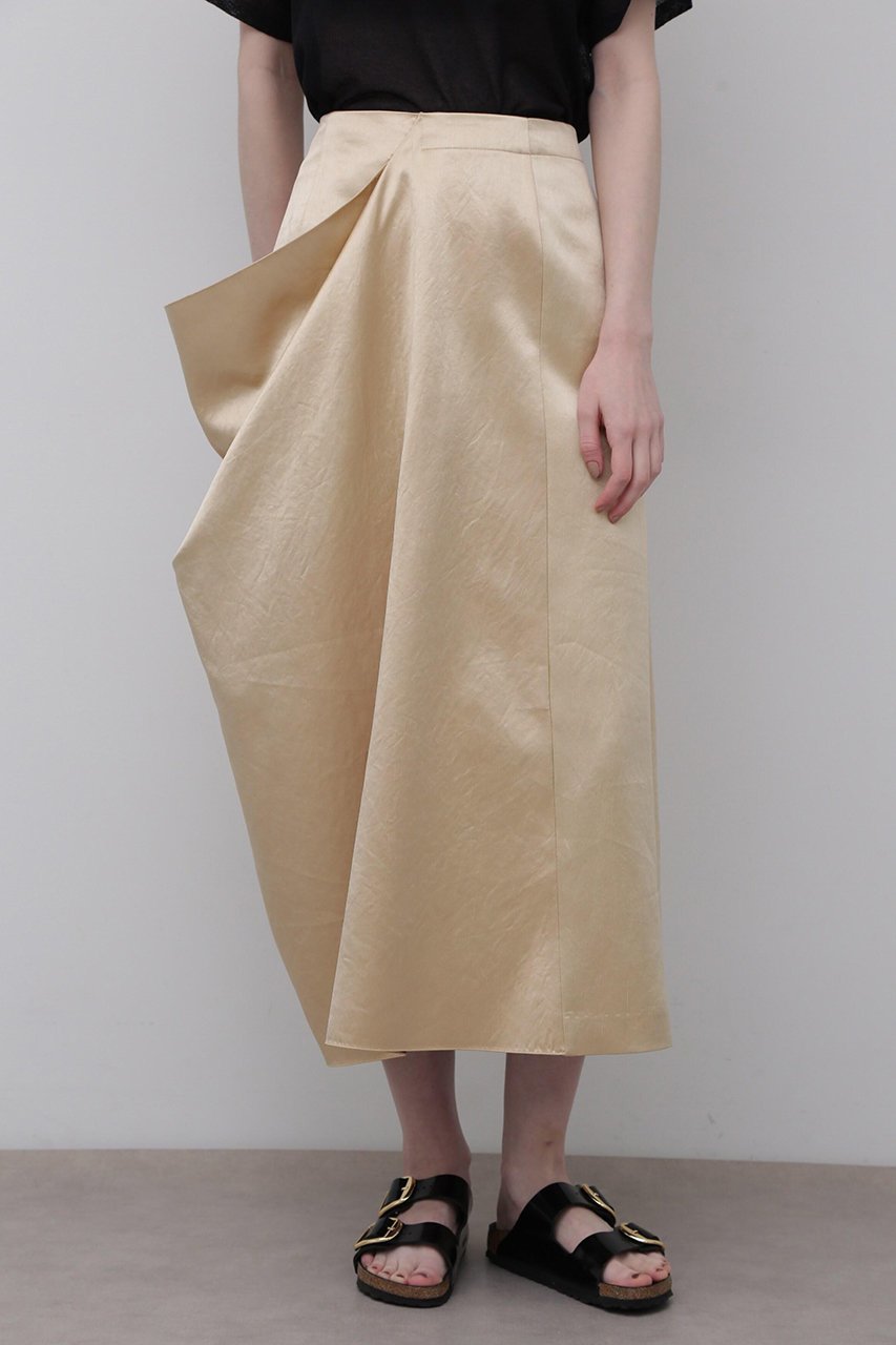 【アドーア/ADORE】のワッシャーサテンスカート 人気、トレンドファッション・服の通販 founy(ファニー) 　ファッション　Fashion　レディースファッション　Fashion for Women　スカート　Skirts　ロングスカート　Long Skirts / Maxi & Midi Skirts　アシンメトリー　Asymmetrical Style　シンプル　Simple, Minimal　スタンダード　Standard, Basic　ロング　Long, Long-Length　ワッシャー　Washer, Crinkled Finish　エレガント 上品　Elegant　other-3|ID: prp329100004504595 ipo3291000000032824973