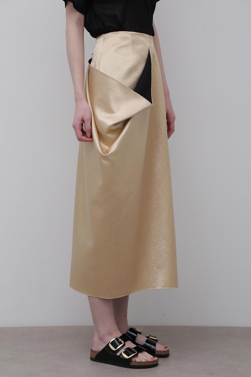 【アドーア/ADORE】のワッシャーサテンスカート 人気、トレンドファッション・服の通販 founy(ファニー) 　ファッション　Fashion　レディースファッション　Fashion for Women　スカート　Skirts　ロングスカート　Long Skirts / Maxi & Midi Skirts　アシンメトリー　Asymmetrical Style　シンプル　Simple, Minimal　スタンダード　Standard, Basic　ロング　Long, Long-Length　ワッシャー　Washer, Crinkled Finish　エレガント 上品　Elegant　other-4|ID: prp329100004504595 ipo3291000000032824974