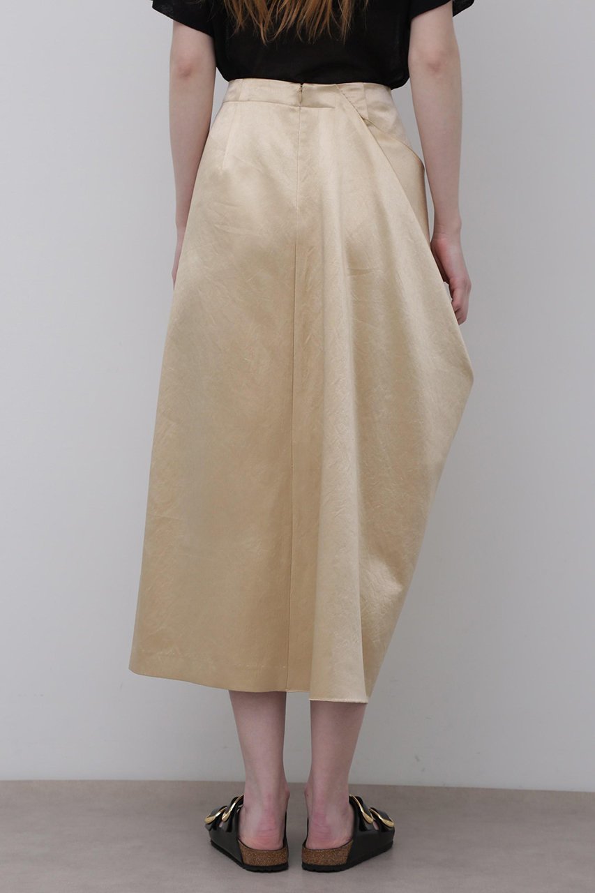 【アドーア/ADORE】のワッシャーサテンスカート 人気、トレンドファッション・服の通販 founy(ファニー) 　ファッション　Fashion　レディースファッション　Fashion for Women　スカート　Skirts　ロングスカート　Long Skirts / Maxi & Midi Skirts　アシンメトリー　Asymmetrical Style　シンプル　Simple, Minimal　スタンダード　Standard, Basic　ロング　Long, Long-Length　ワッシャー　Washer, Crinkled Finish　エレガント 上品　Elegant　other-5|ID: prp329100004504595 ipo3291000000032824975