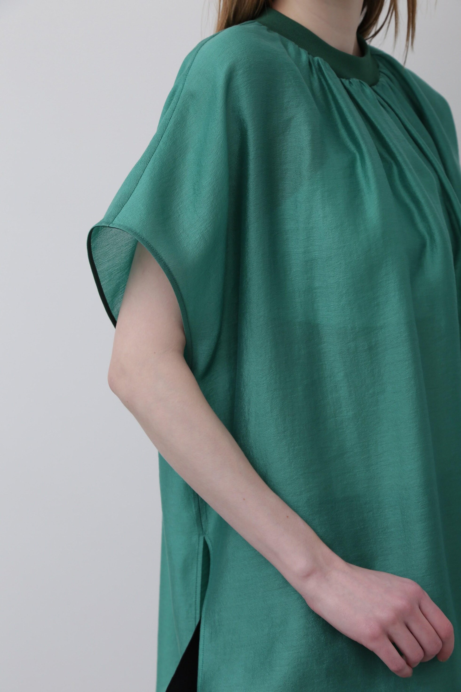 【アドーア/ADORE】のブライトテンセルブラウス 人気、トレンドファッション・服の通販 founy(ファニー) 　ファッション　Fashion　レディースファッション　Fashion for Women　トップス・カットソー　Cut & Sew Tops　シャツ・ブラウス・オフィスカジュアル　Elegant Blouses & Button-Ups　ギャザー　Gathered, Ruffled　シアー　Sheer, See-Through　ショート　Short, Short Length　スタンダード　Standard, Basic　スリーブ　Sleeve, Long Sleeve / Short Sleeve　エレガント 上品　Elegant　other-7|ID: prp329100004504597 ipo3291000000032861488