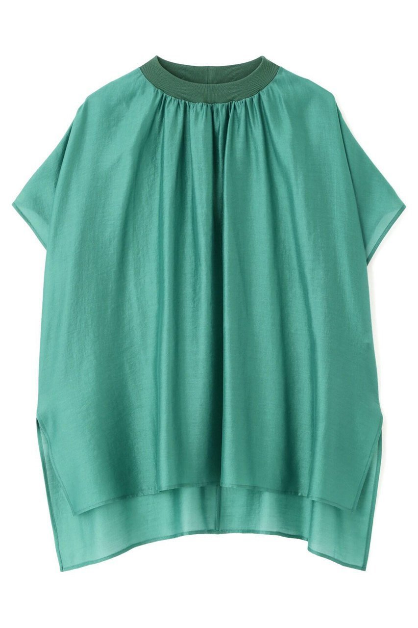 【アドーア/ADORE】のブライトテンセルブラウス 人気、トレンドファッション・服の通販 founy(ファニー) 　ファッション　Fashion　レディースファッション　Fashion for Women　トップス・カットソー　Cut & Sew Tops　シャツ・ブラウス・オフィスカジュアル　Elegant Blouses & Button-Ups　ギャザー　Gathered, Ruffled　シアー　Sheer, See-Through　ショート　Short, Short Length　スタンダード　Standard, Basic　スリーブ　Sleeve, Long Sleeve / Short Sleeve　エレガント 上品　Elegant　other-2|ID: prp329100004504597 ipo3291000000035852567