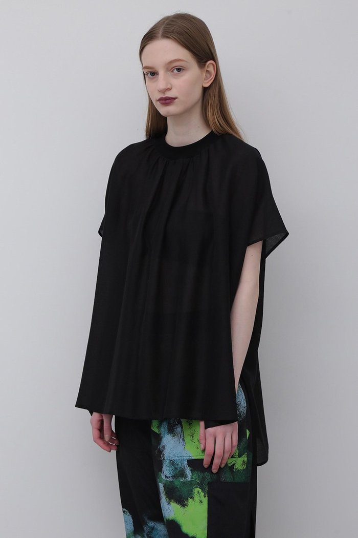 【アドーア/ADORE】のブライトテンセルブラウス インテリア・キッズ・メンズ・レディースファッション・服の通販 founy(ファニー) https://founy.com/ ファッション Fashion レディースファッション Fashion for Women トップス・カットソー Cut & Sew Tops シャツ・ブラウス・オフィスカジュアル Elegant Blouses & Button-Ups ギャザー Gathered, Ruffled シアー Sheer, See-Through ショート Short, Short Length スタンダード Standard, Basic スリーブ Sleeve, Long Sleeve / Short Sleeve エレガント 上品 Elegant |ID: prp329100004504597 ipo3291000000036397340